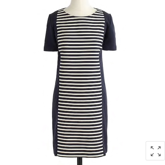 J Crew Stripe Knit Shift Dress - Sz 2 
Cotton with a hint of stretch. - Picture 1 of 6